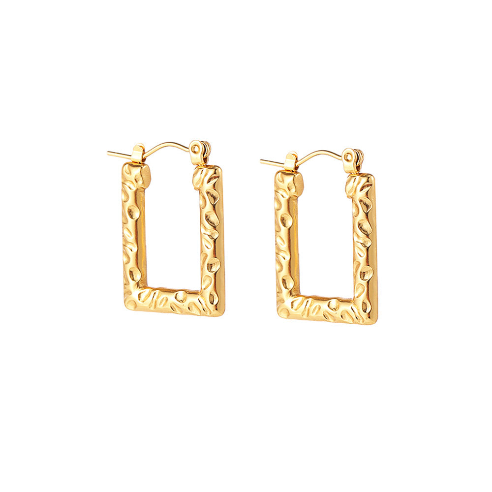 Women's Fashion High-grade Gold Stainless Steel Elegant Earrings