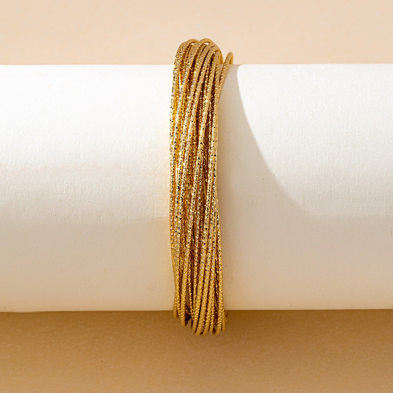 Printed Texture Round Minority Simple Fashion High-grade Bracelet