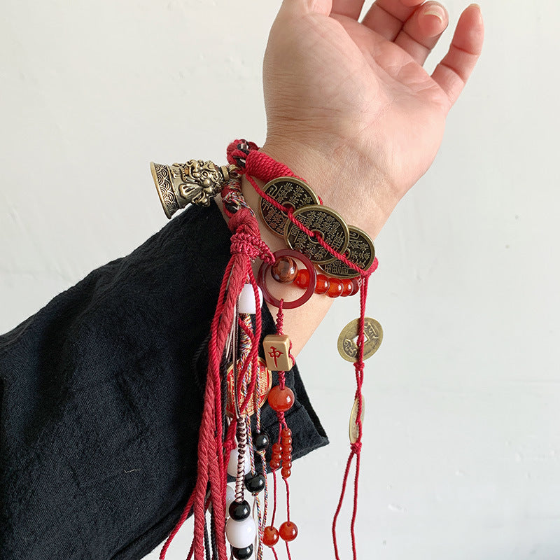 Style Tibetan Li Ancient Tassel Handmade Bracelets