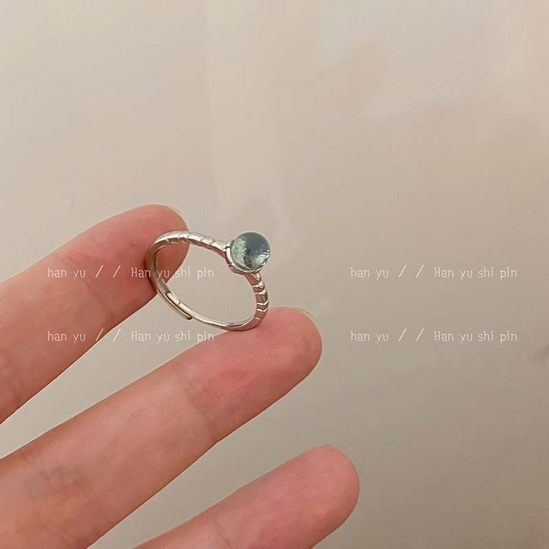 Vintage Court Style Flowers Opal Female Niche Rings