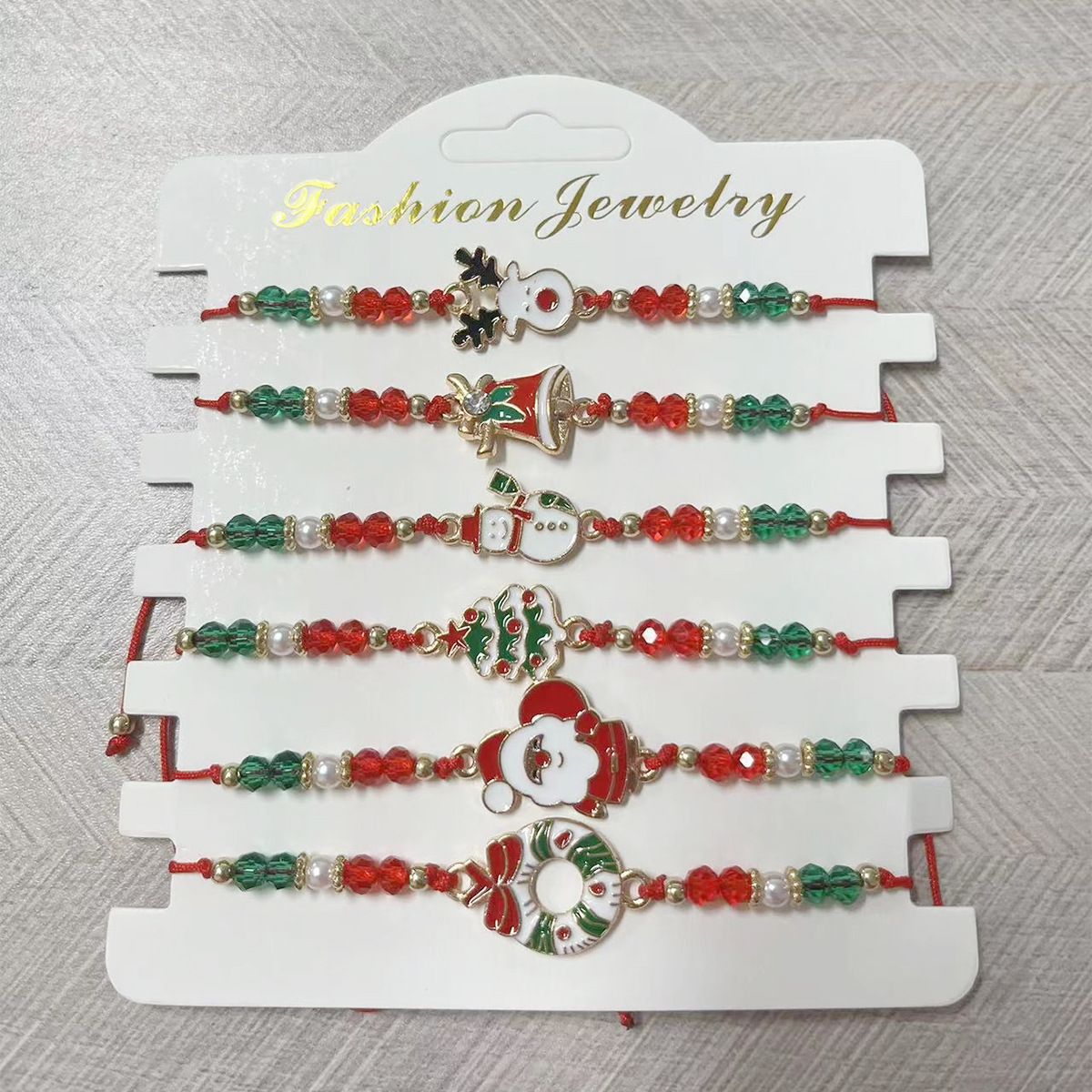 Adjustable Snowflake Santa Claus Christmas Tree Bracelets