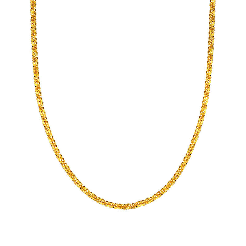 Women's & Men's Sterling Sier Sparkling High-grade Starry Chain Thick Necklaces