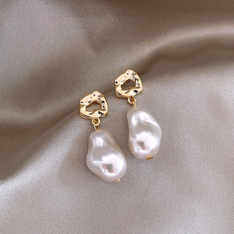 Pearl For Light Luxury Temperament High-grade Earrings