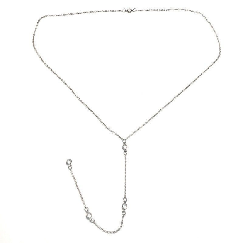 Ornament Fashion Water Drops Back Chain Necklaces