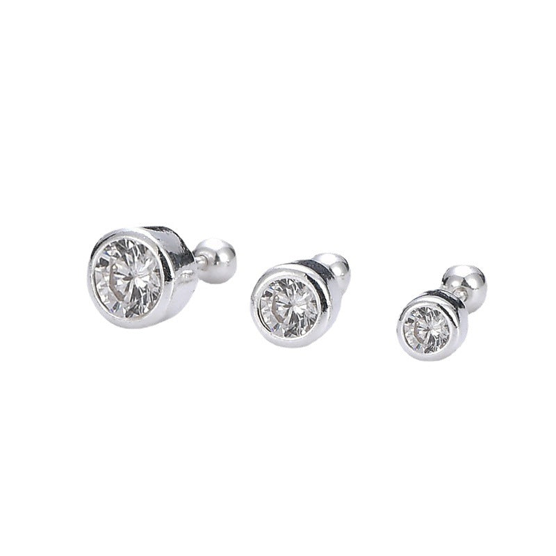 Women's & Men's Zircon Fashion Ear Bone Screw Before Earrings