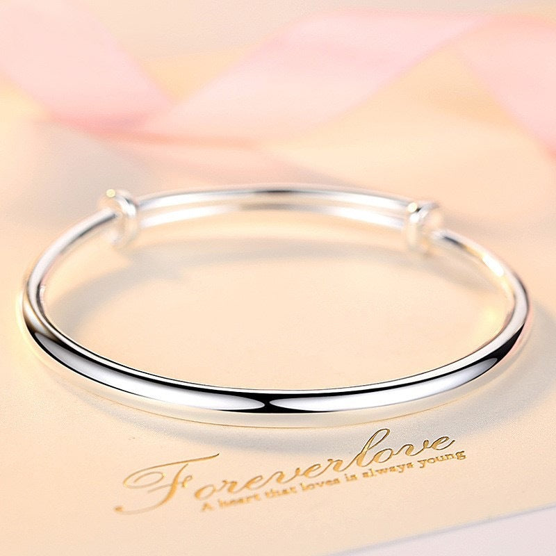 Women's Korean Fashionable Round Belly Glossy Light Simple Bracelet