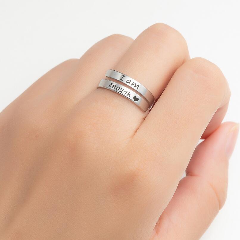 Women's Vintage Open Fashion Stainless Steel Adjustable Rings
