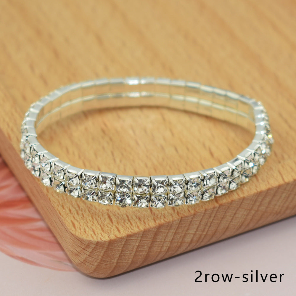 Bridal Ornament Rhinestone Exaggerated Korean Simple Bracelets