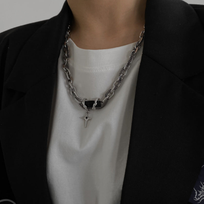 Women's & Men's Cross Pullover Trendy High Sense Clavicle Necklaces