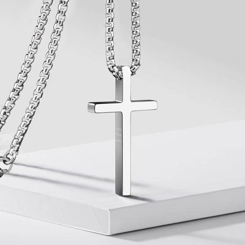Women's & Men's Cross Couple Light Luxury Sweater Chain Necklaces