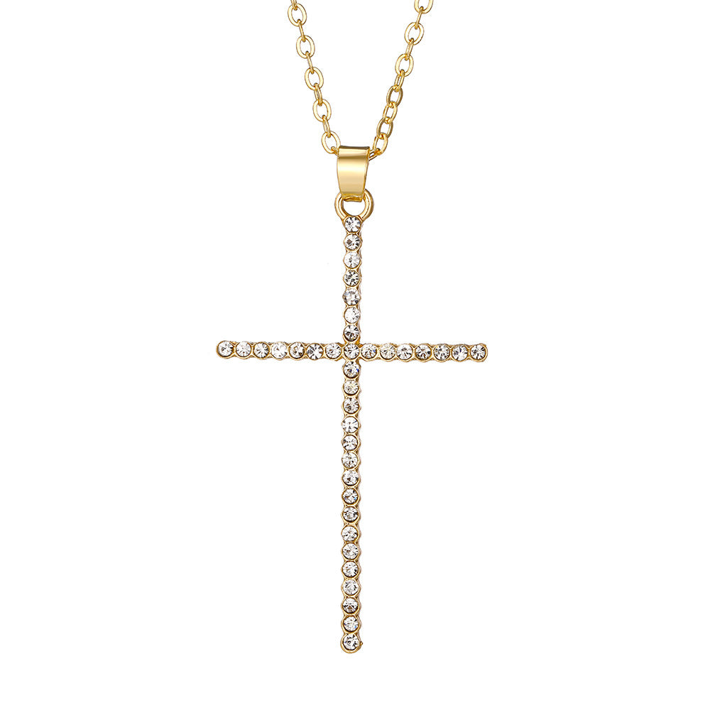 Heart Cross Female Light Luxury Minority Necklaces