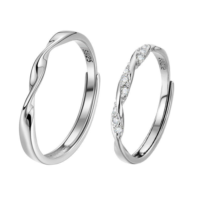 Women's & Men's Mobius Strip Couple Design Advanced Version Rings