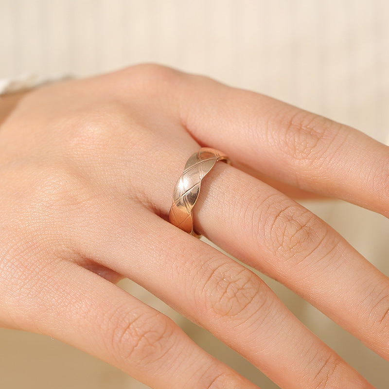 Women's Split Flower Niche High Sense Index Rings
