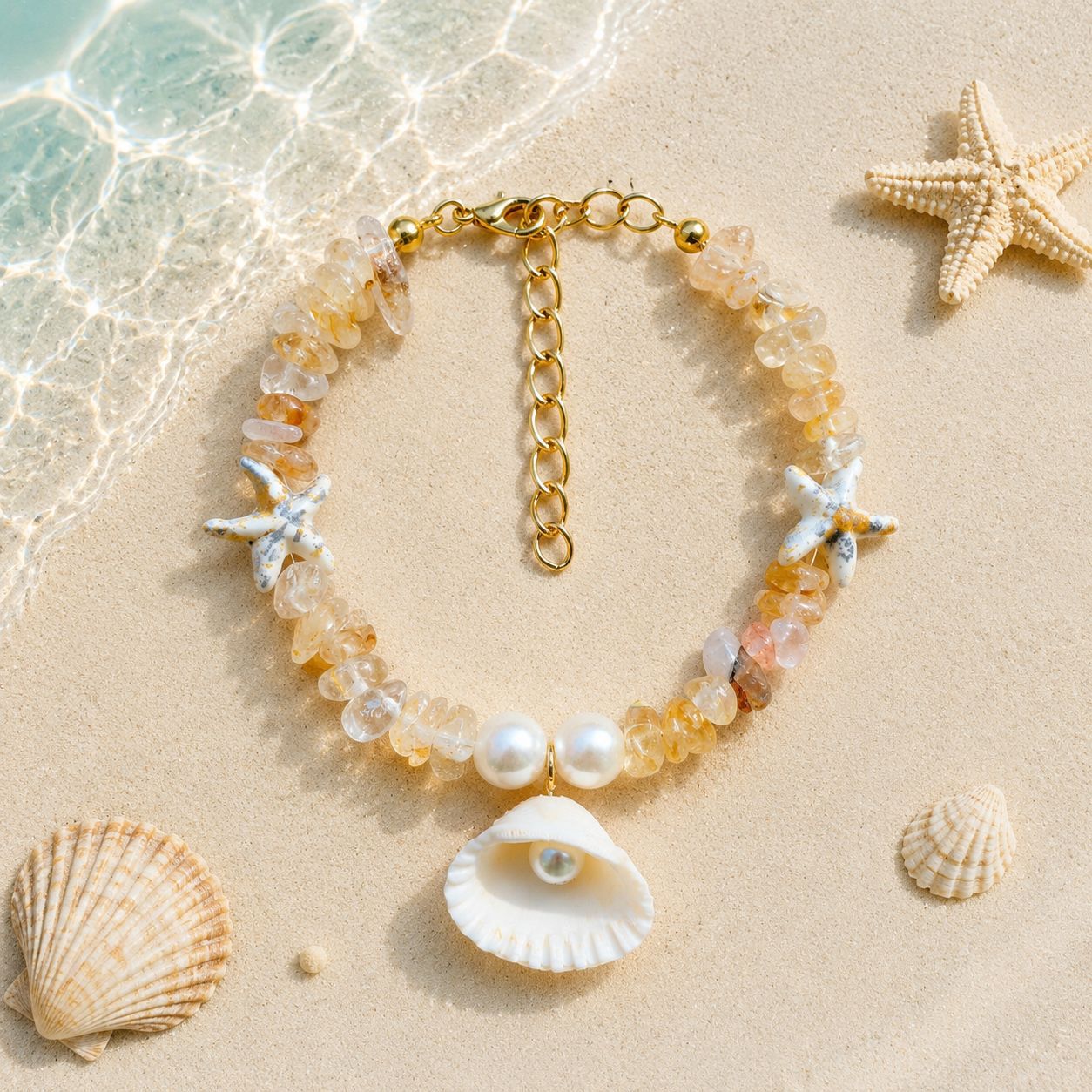 Fresh Starfish Shell Ocean Dopamine Seaside Bracelets