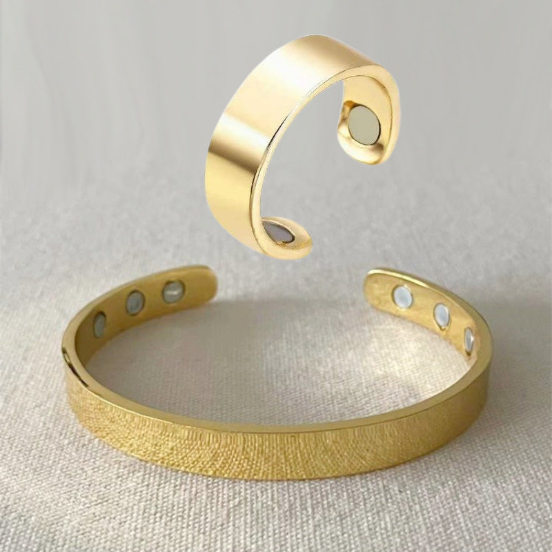 Fashion Personalized Opening Adjustable Magnetic Magnet Bracelet