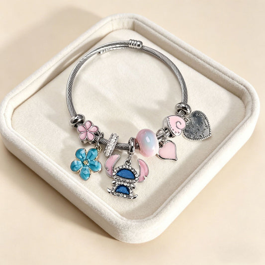 Beaded Disney Stitch Handmade Girlfriends Holiday Bracelets