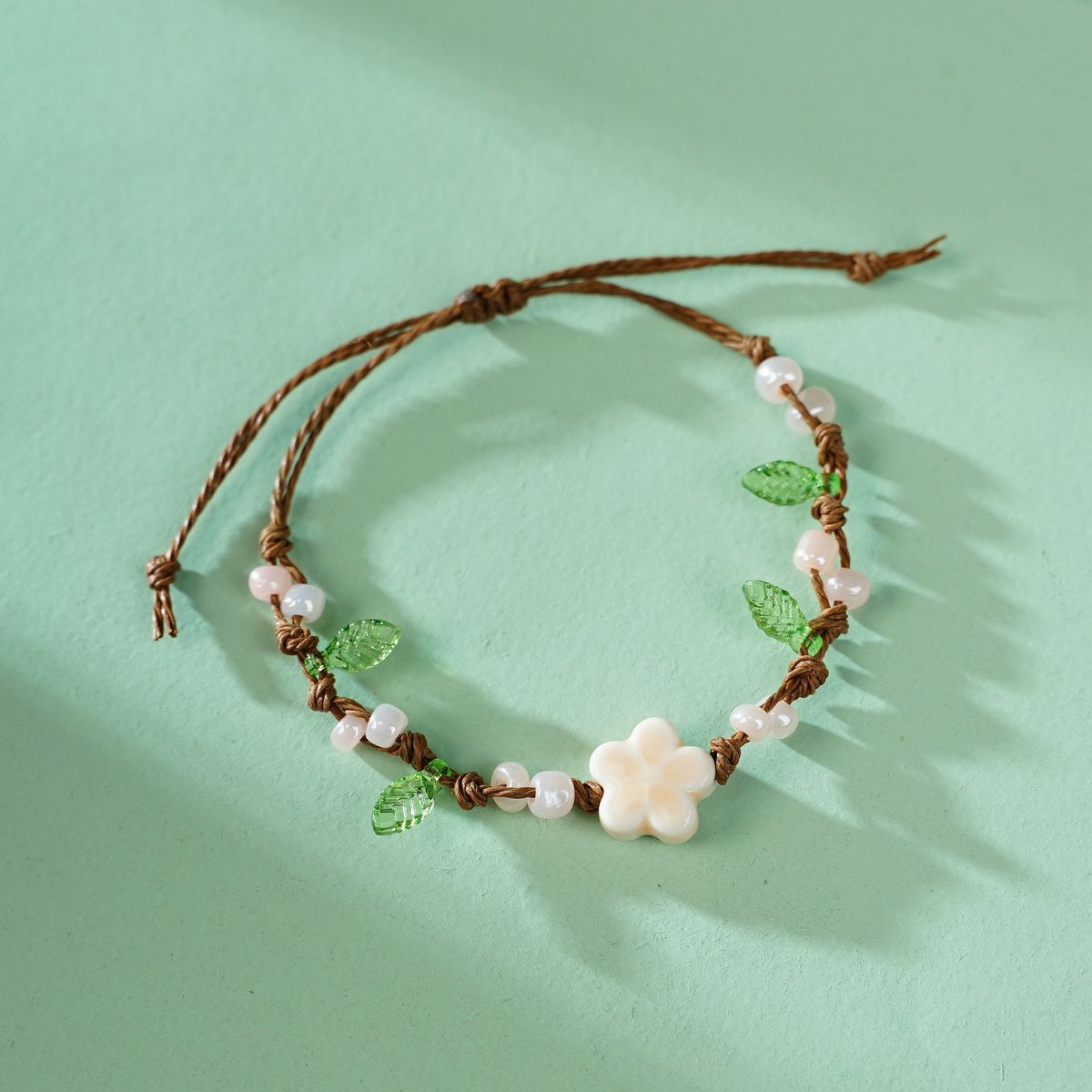 Braided Rope Clover Carrying Strap Artistic Scenic Bracelet