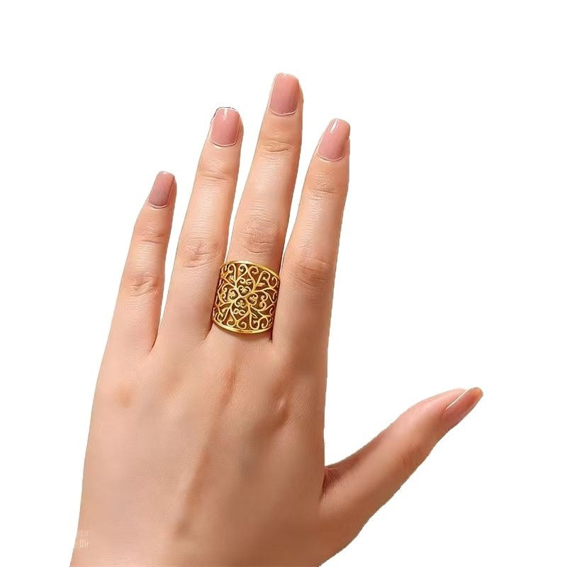 Korean Artistic Adjustable Index Finger Little Rings