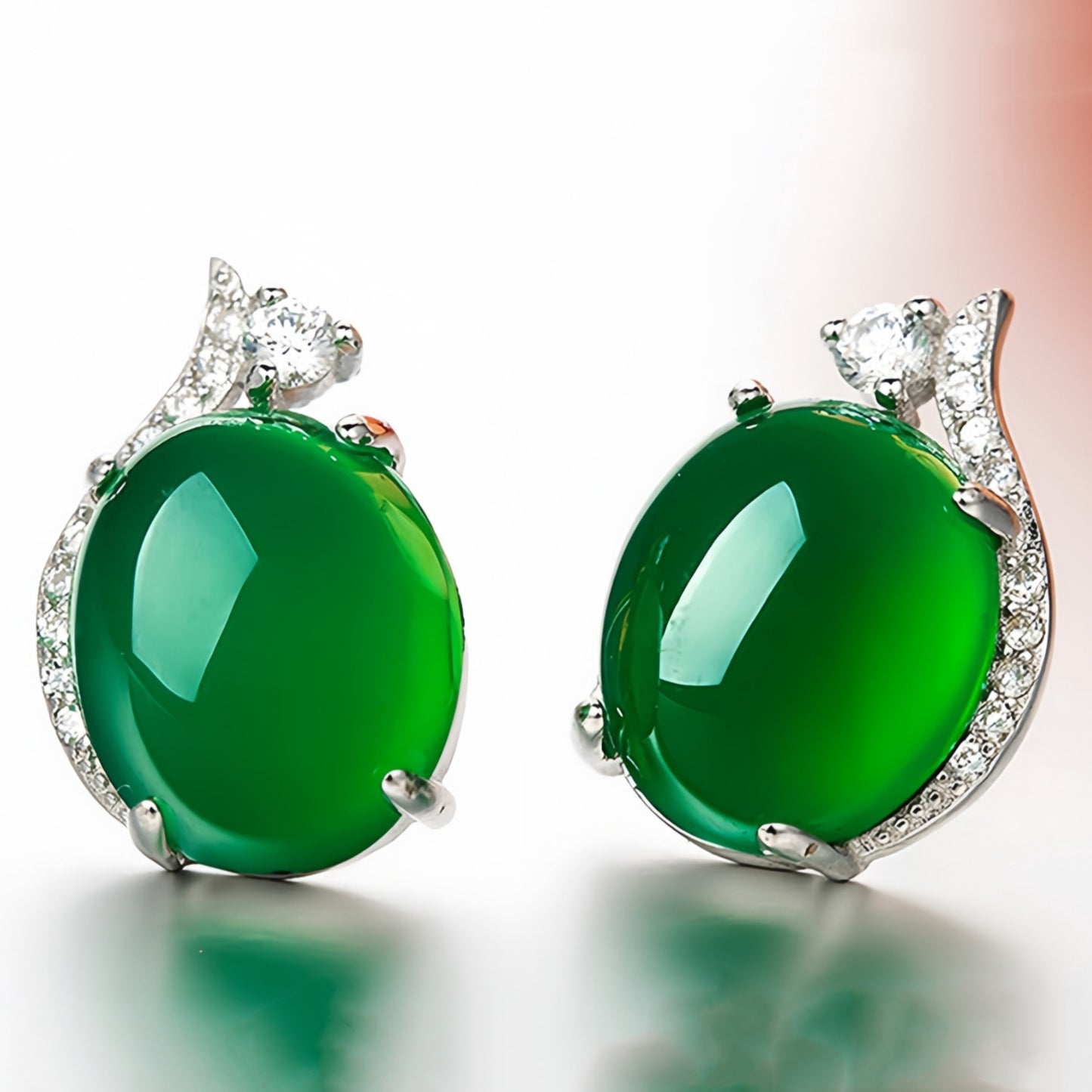 Elegant Emerald Simple Fashion Personality Ornament Earrings