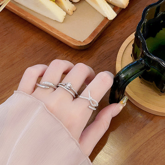 Women's Suit Crown Cross Simple Matching Stylish Opening Bracelets