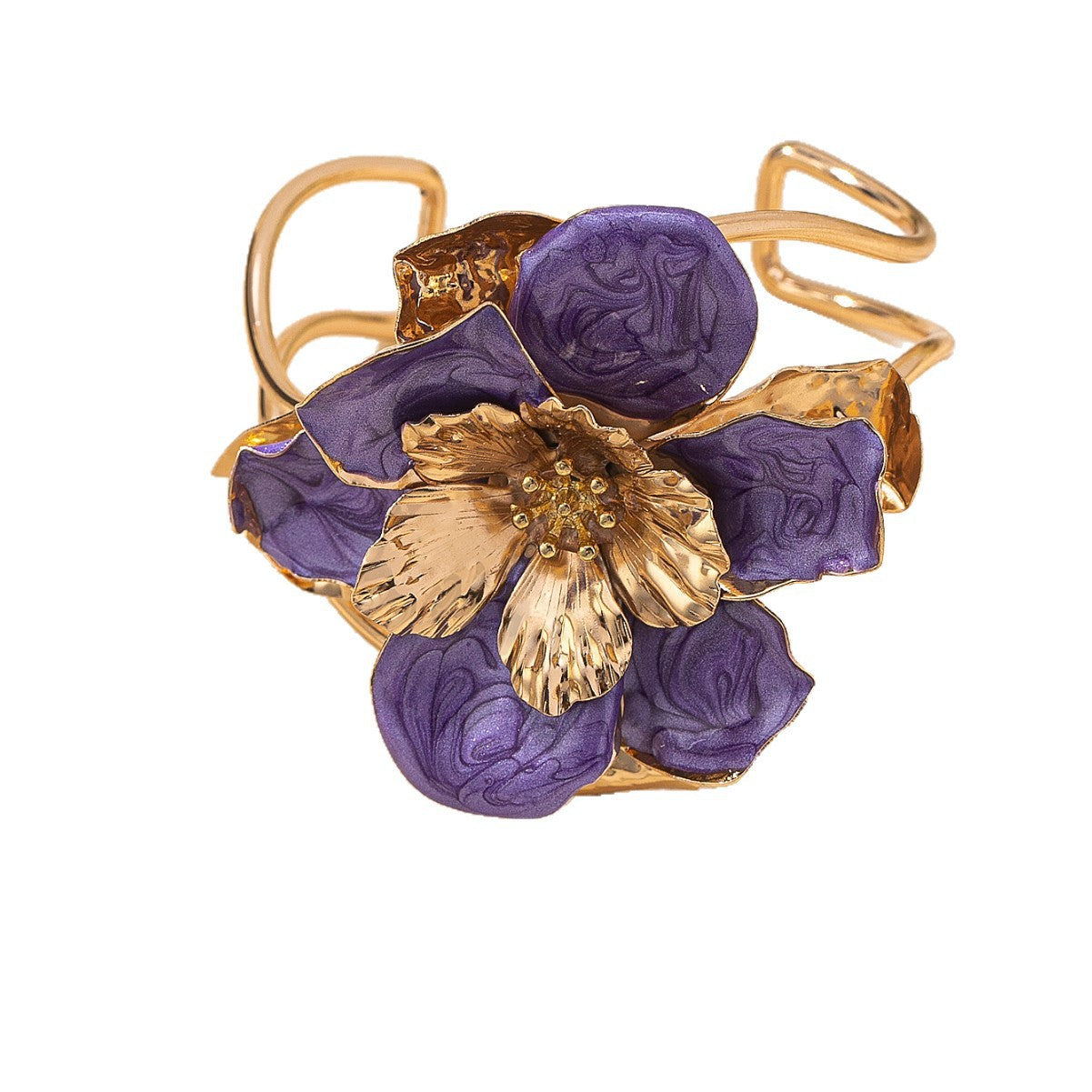 Sweet Charm Trend Cold Wind Exaggerated Big Fashion Flower Personality Earrings