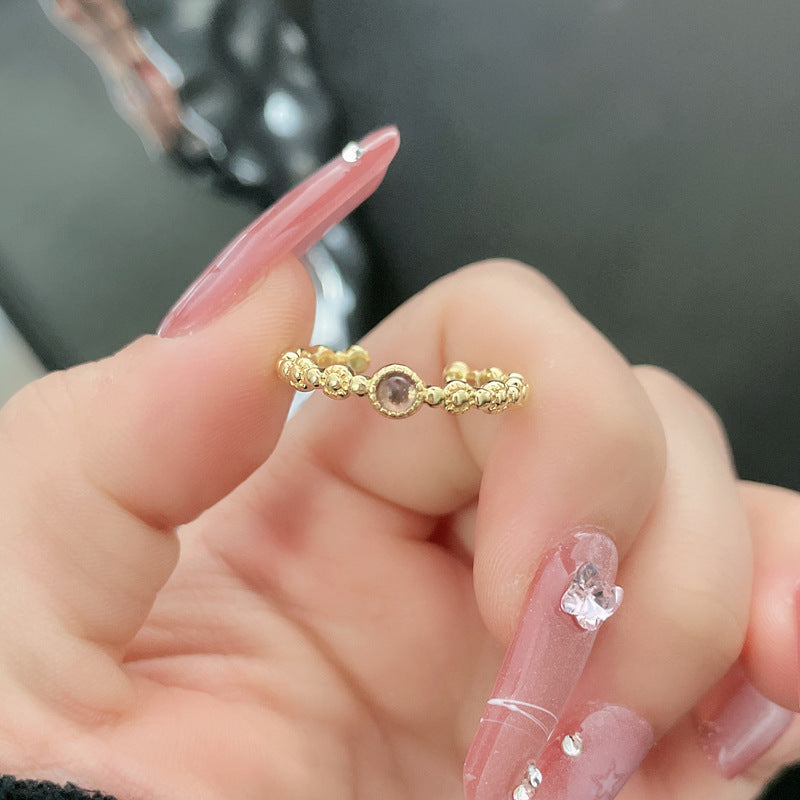 Opening Female Cold Style Metal Sweet Cool Rings