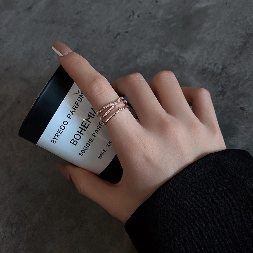 Female Minority Simple High Sense Design Rings