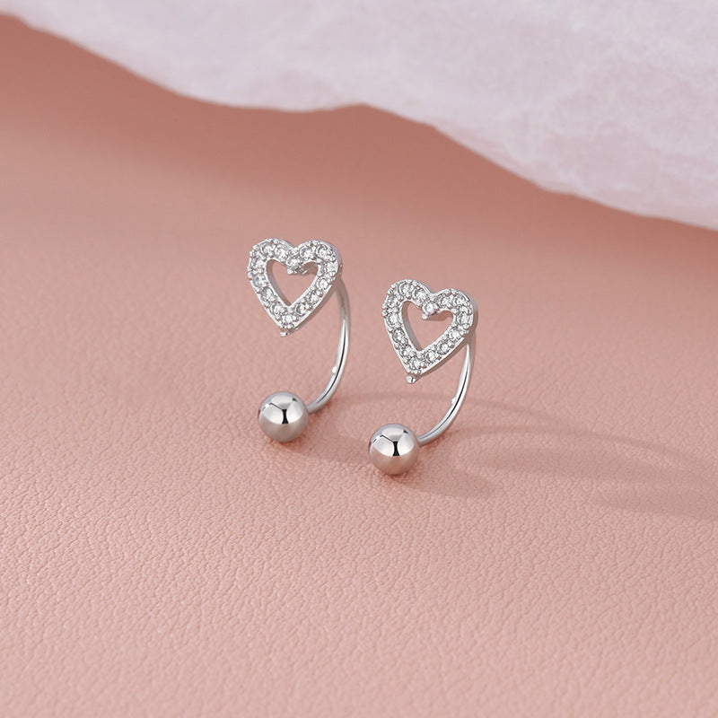 Women's Love Heart Trendy Small Simple Fashionable Earrings