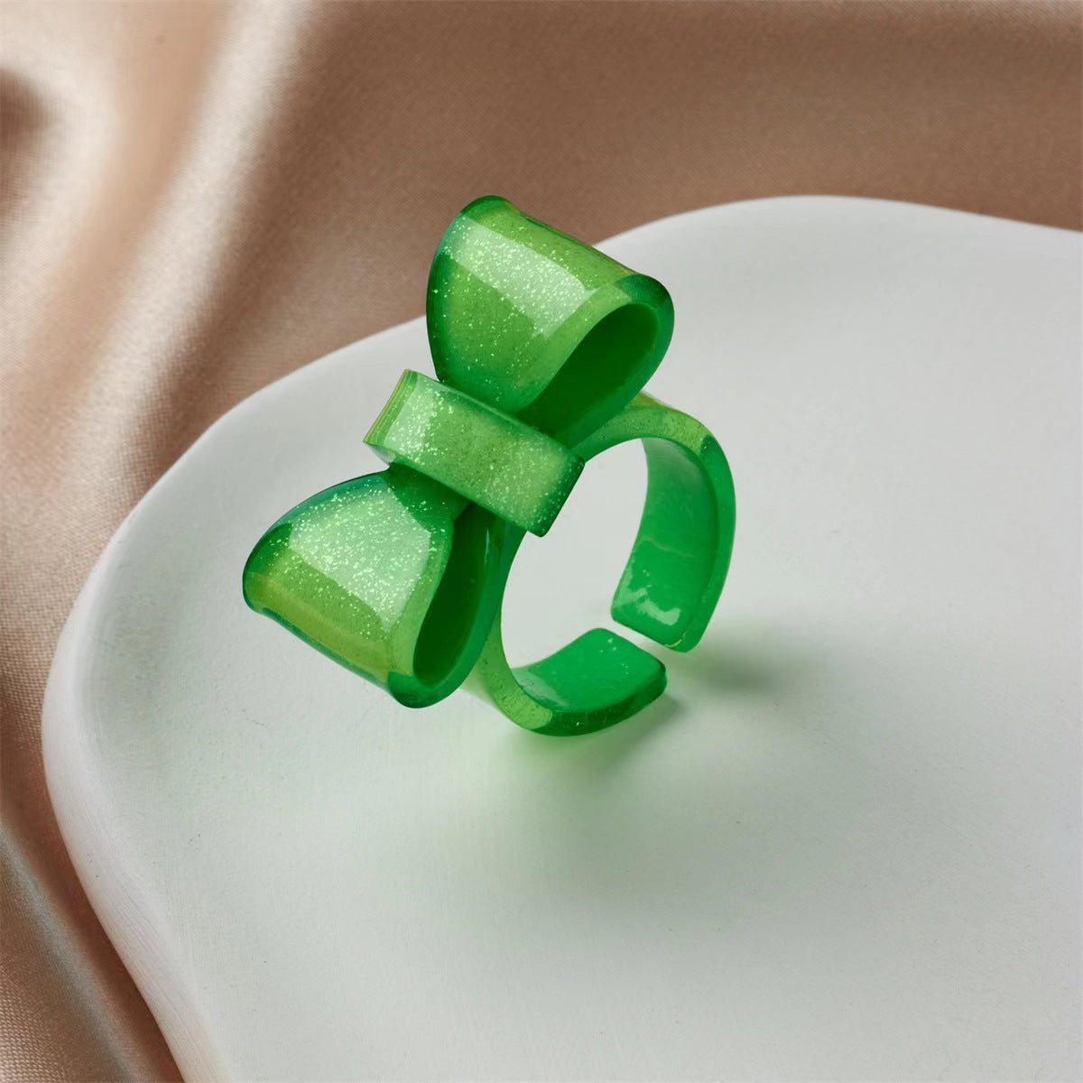 Bear Love Resin Sweet Cute Wind Rings