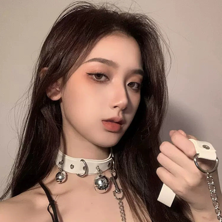 Collar Female Neck Band Chain Black Necklaces