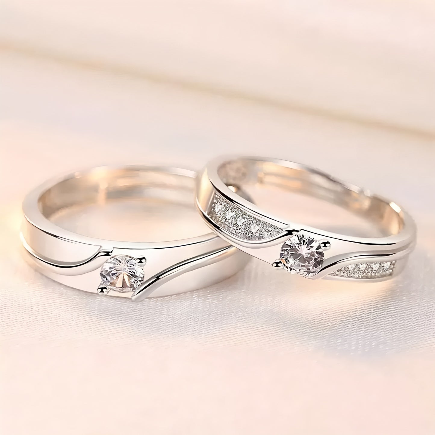 Eternal Oath Couple Niche Open Gift For Rings