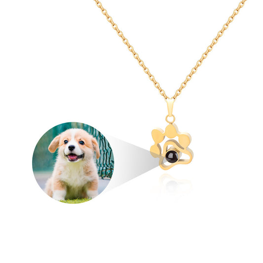 You Dog Palm Print Clavicle Chain Necklaces