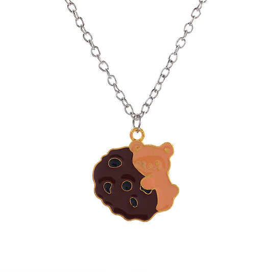 Women's & Men's Bear Personalized Small Fresh Sweater Chain Necklaces