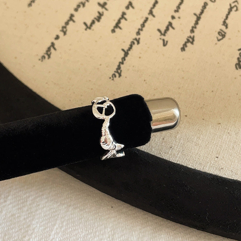 Metal Open Female Niche Simple Stylish Rings