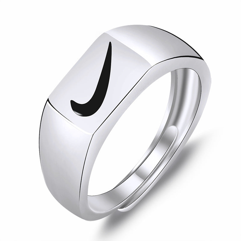 Women's & Men's Hook Simple Personalized Hip Hop Trendy Rings