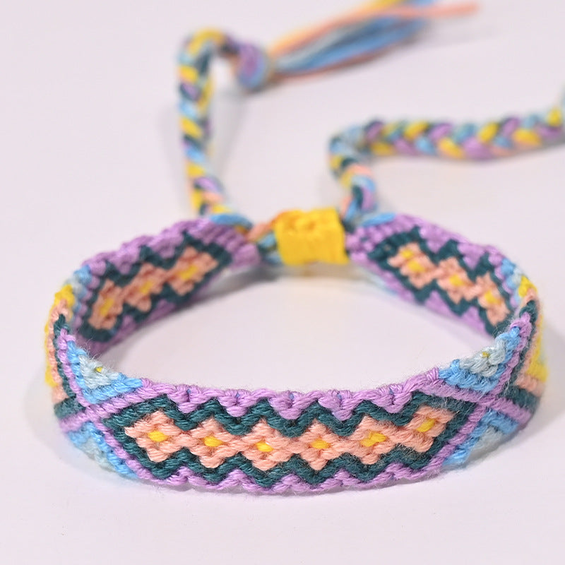 Stepped Into Nepal Ethnic Style Hand-knitted Bracelets