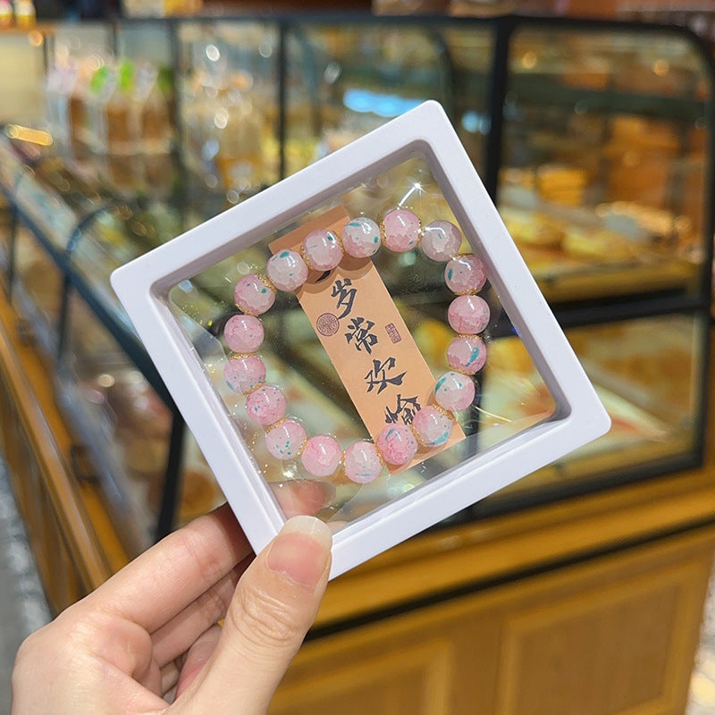 Women's & Men's Glazed Night Market Stall Ceramic Beaded Bracelets