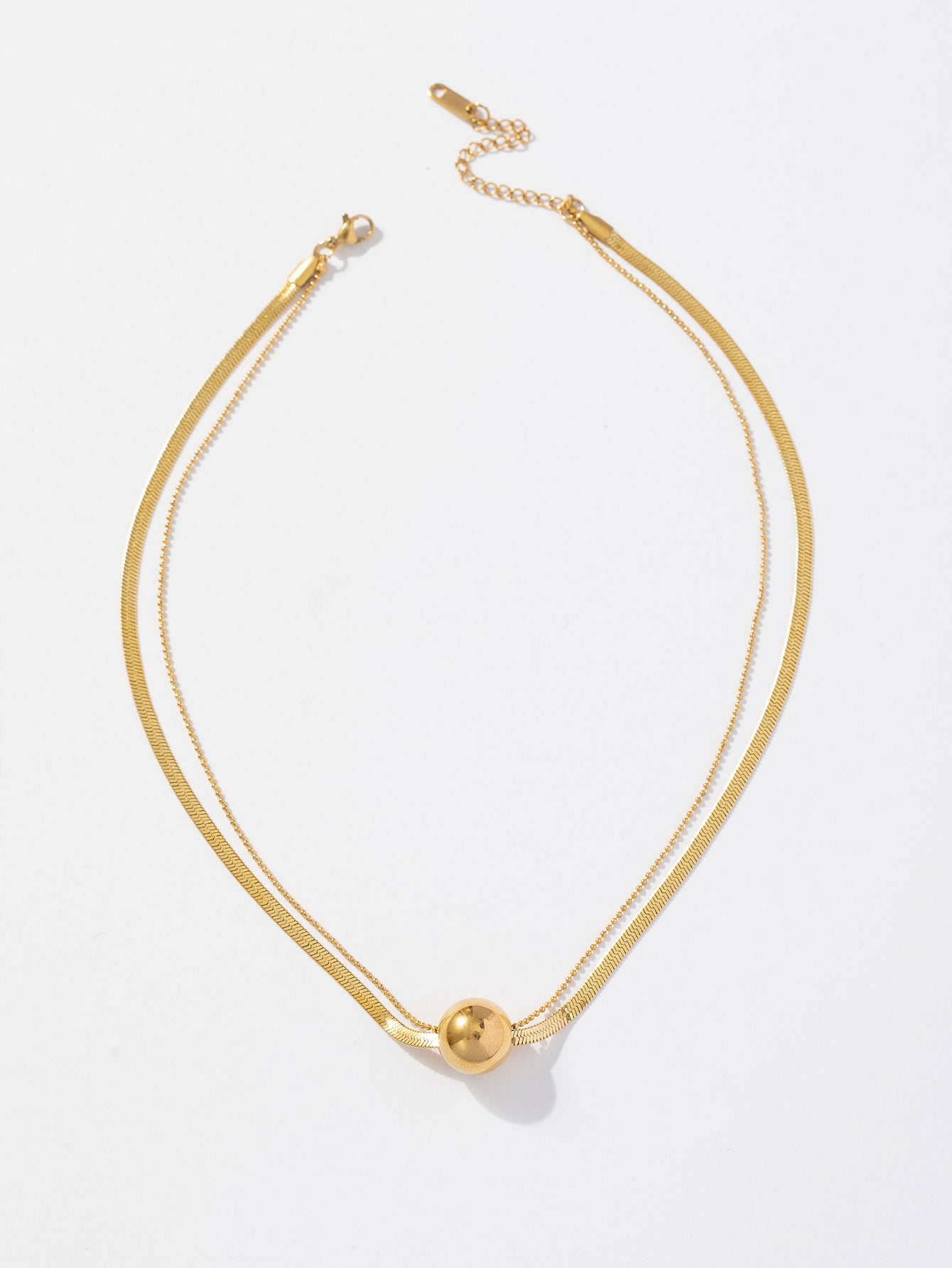 Cold Ball Titanium Steel Simple Minority Jewelry Set