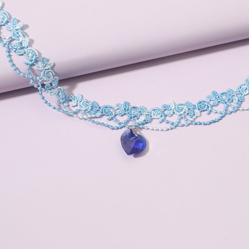 Lace Clavicle Simple Elegant Graceful Crystal Necklaces