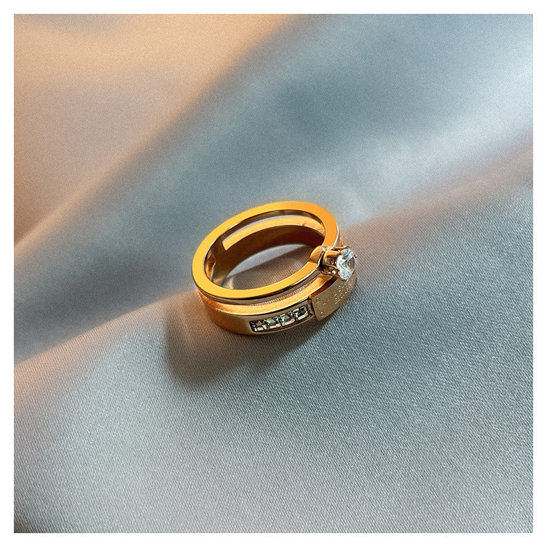 Women's Zircon Index Finger Light Luxury Cool Rings