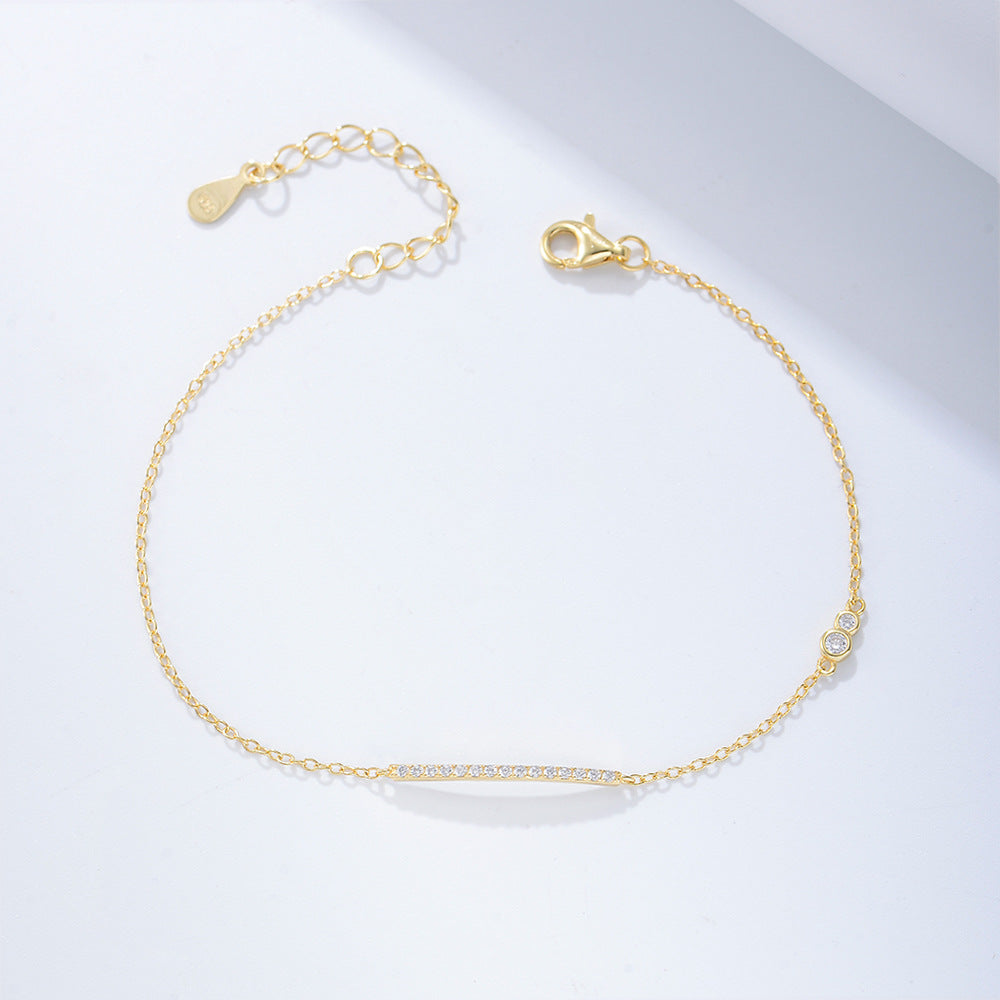 Women's Sterling Sier Design Chain Simple Light Luxury Bracelets