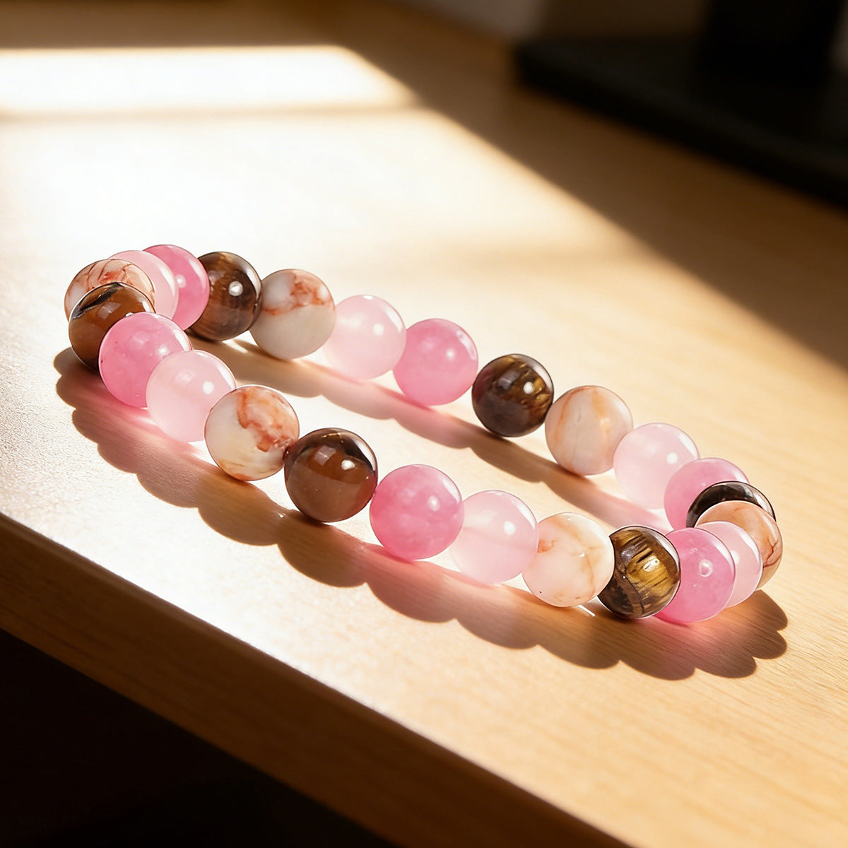 Made Of Three Materials Such Tigereye Bracelet