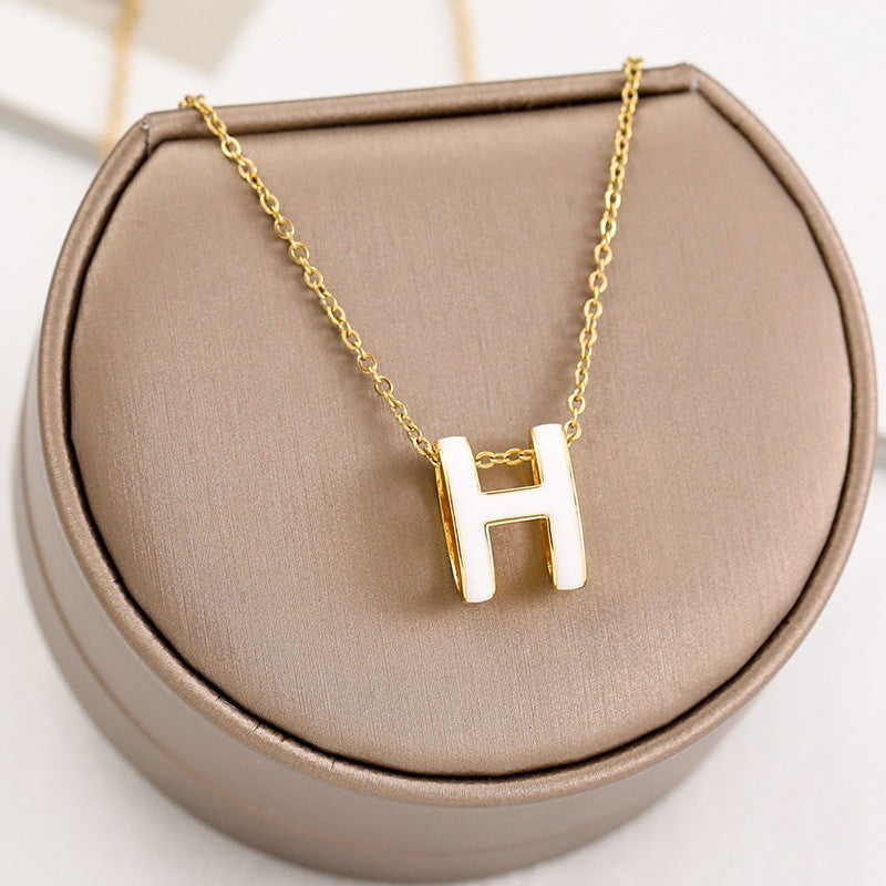 Women's Titanium Steel For Personalized Fashionable Affordable Luxury Style Necklaces