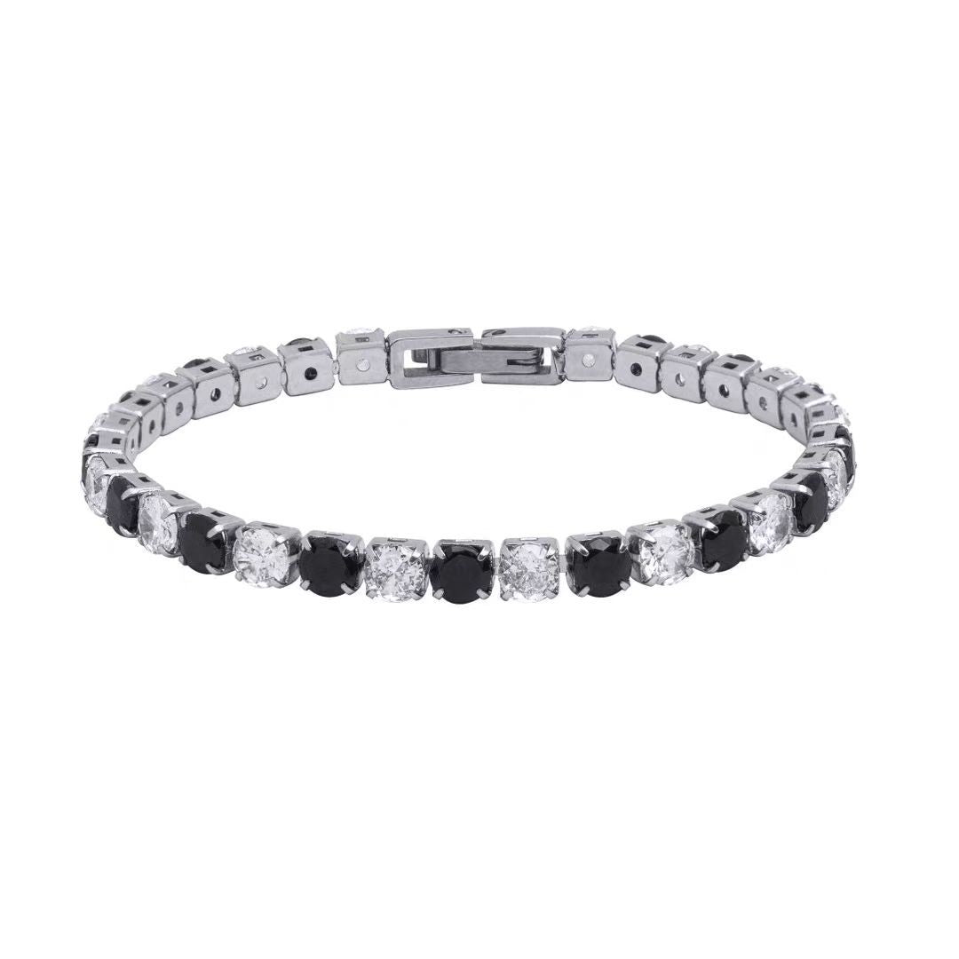 Women's & Men's No Fading Single Row Diamond Full Bracelets