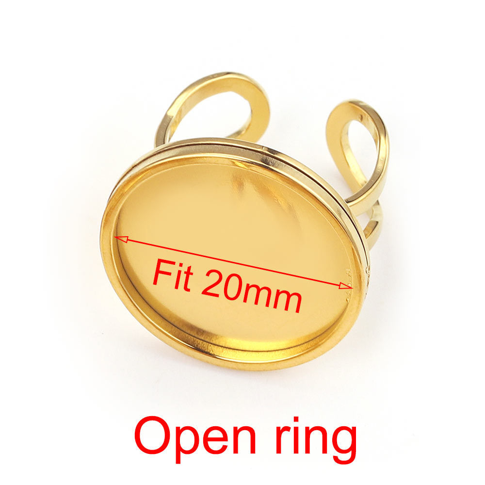 Stainless Steel Adjustable Round Tray Square Ring