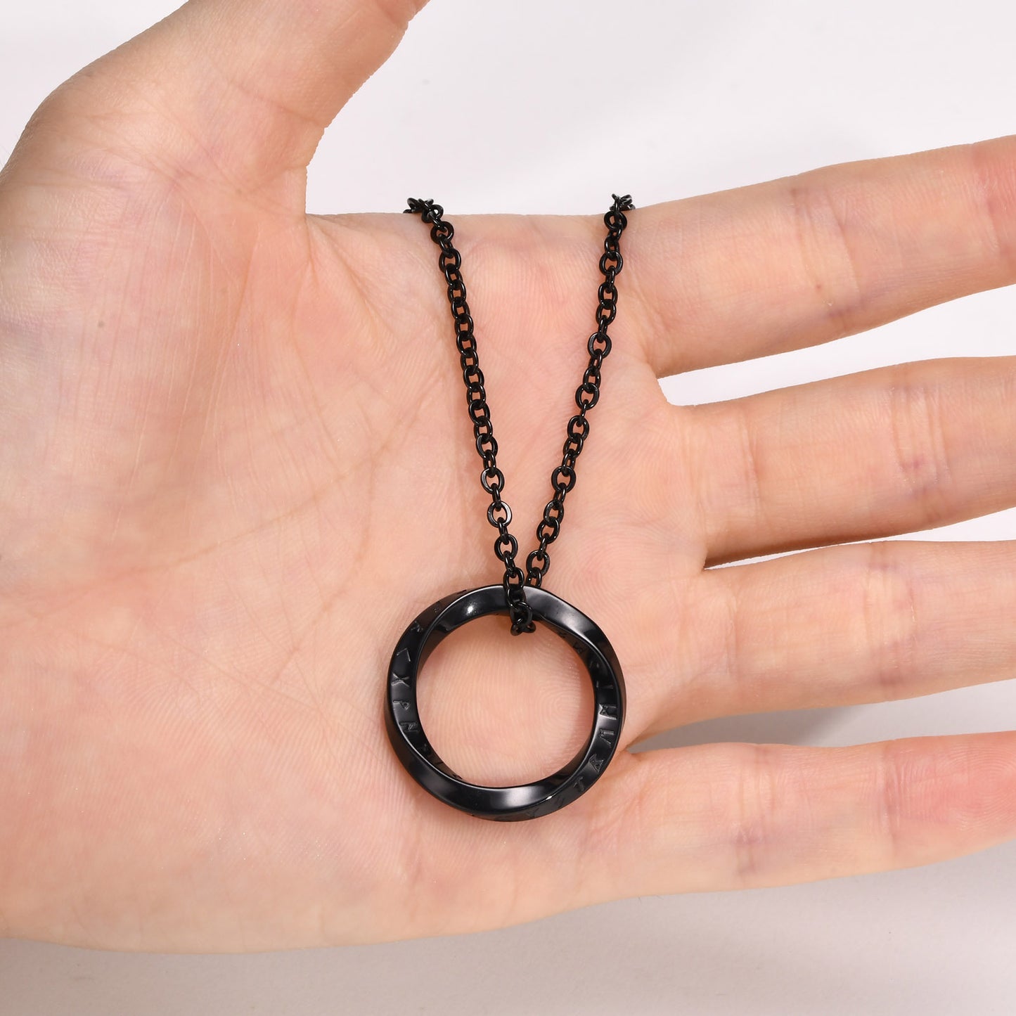 Men's Ornament Stainless Steel Viking Mobius Color Necklaces