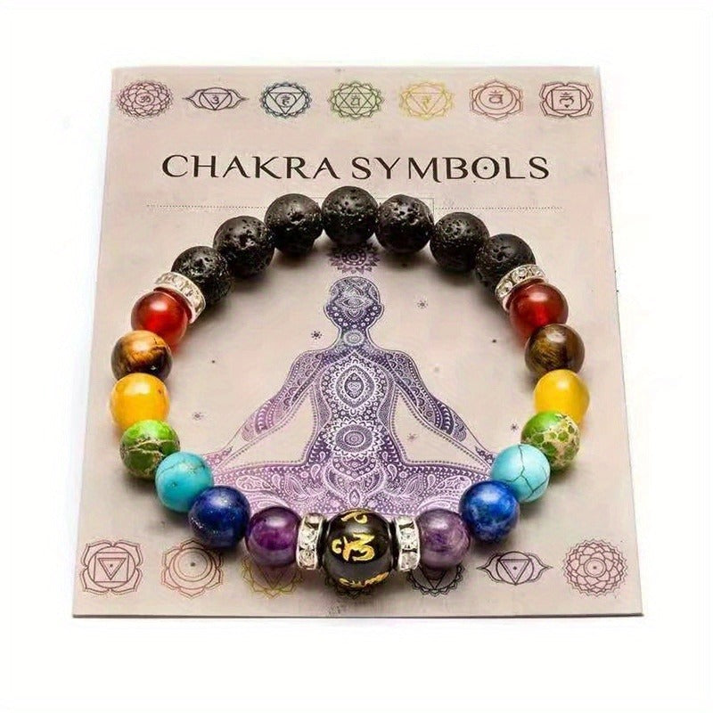 Women's & Men's Colorful Natural Stone Crystal Anxiety Relief Bracelets