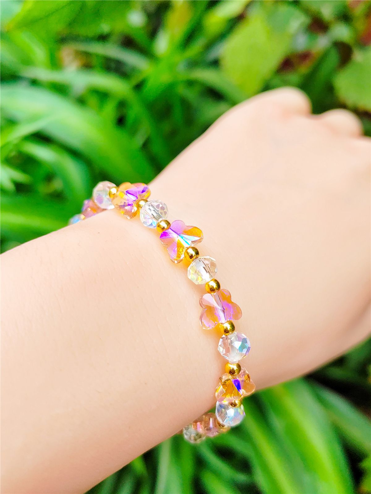 Women's Crystal Optional Sweet Fashion Ornament Butterfly Bracelets