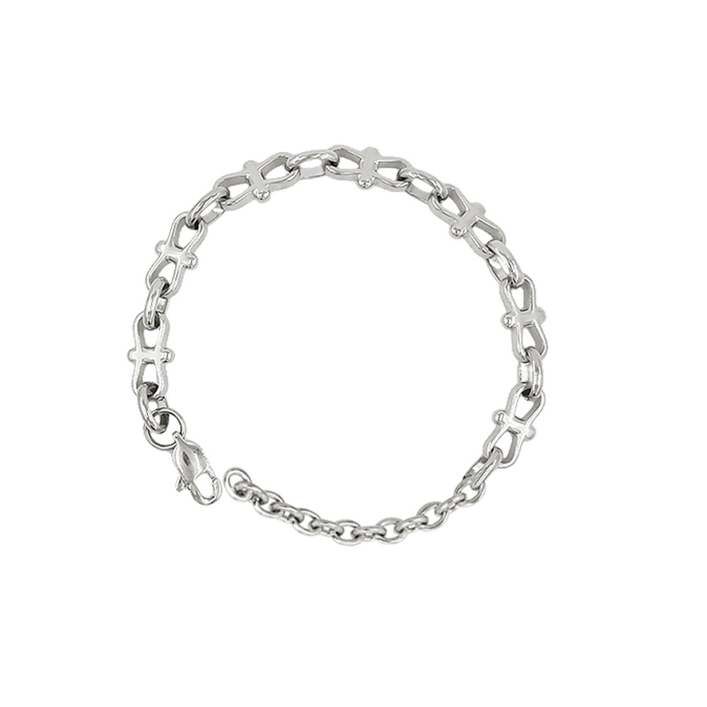 Trendy Stainless Gold Handmade Chain Waterproof Jewelry Set