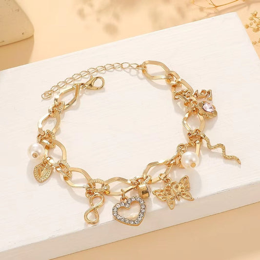Women's Exaggerated Niche Alloy Fashion Personality Chain Bracelet